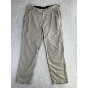 Duluth Trading Pants Mens Large Size 32 Beige Khaki Chino Tan Lightweight